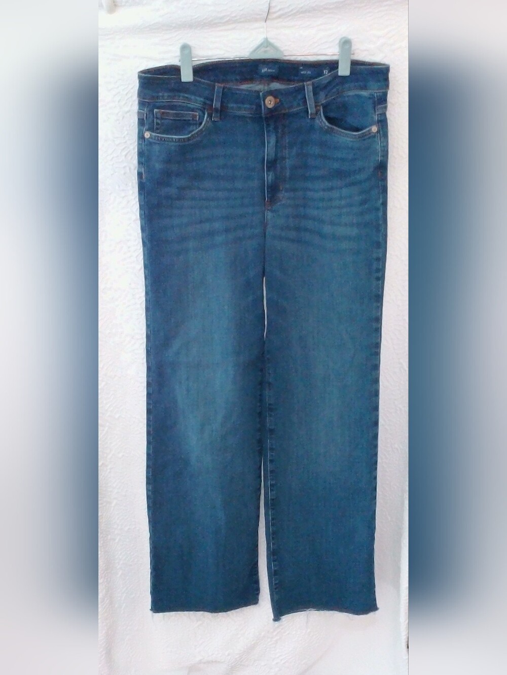 NWOT J.Jill Wide Leg Denim Jeans Medium Wash Size 12